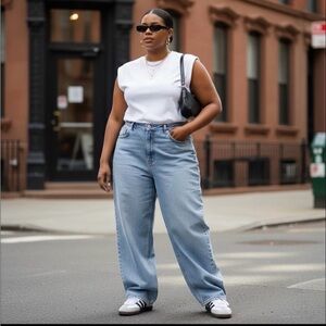 A New Day White Muscle Tee - Size Medium